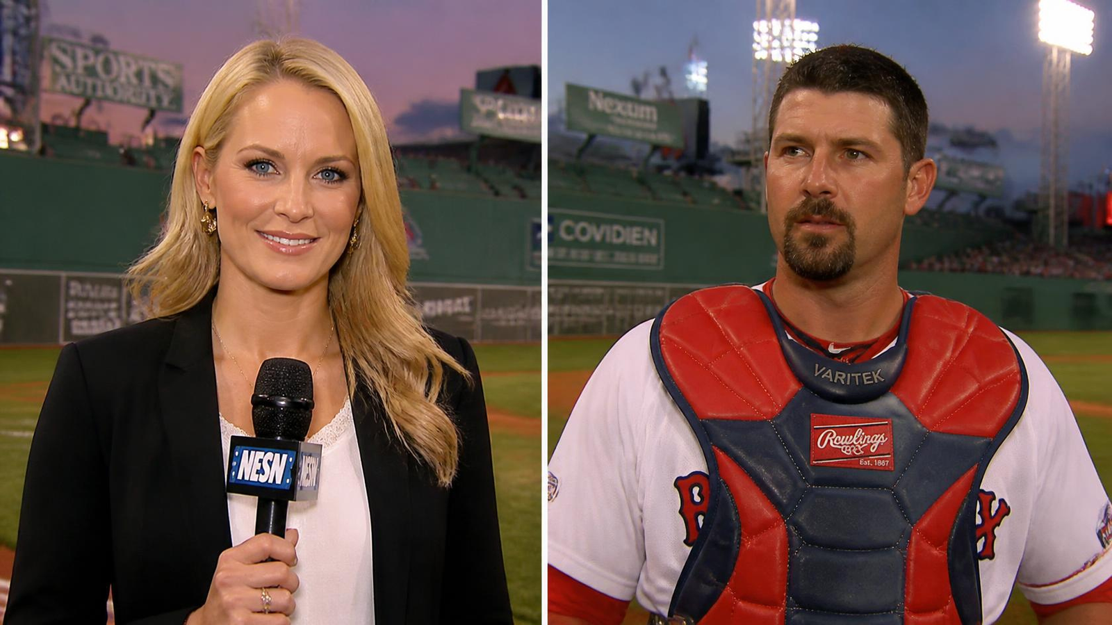 Heidi Watney and Jason Varitek